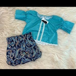 Girls boutique outfit set